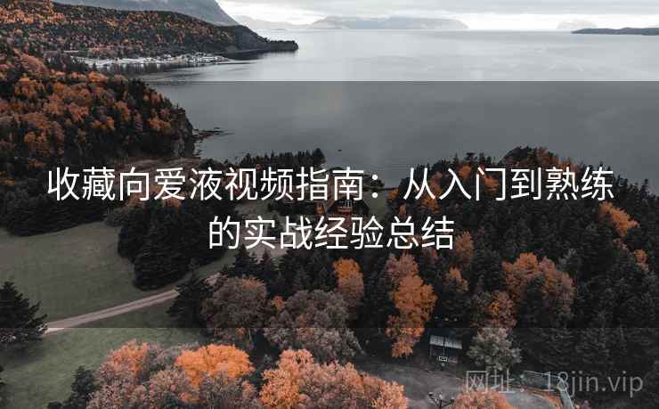 收藏向爱液视频指南：从入门到熟练的实战经验总结