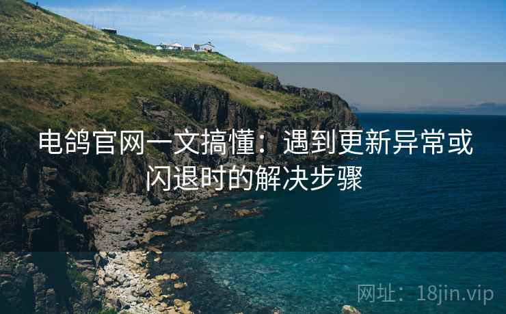电鸽官网一文搞懂：遇到更新异常或闪退时的解决步骤