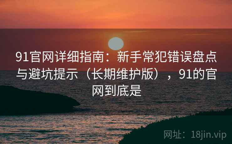 91官网详细指南：新手常犯错误盘点与避坑提示（长期维护版），91的官网到底是