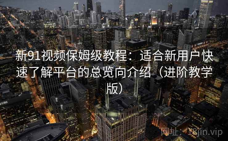 新91视频保姆级教程：适合新用户快速了解平台的总览向介绍（进阶教学版）