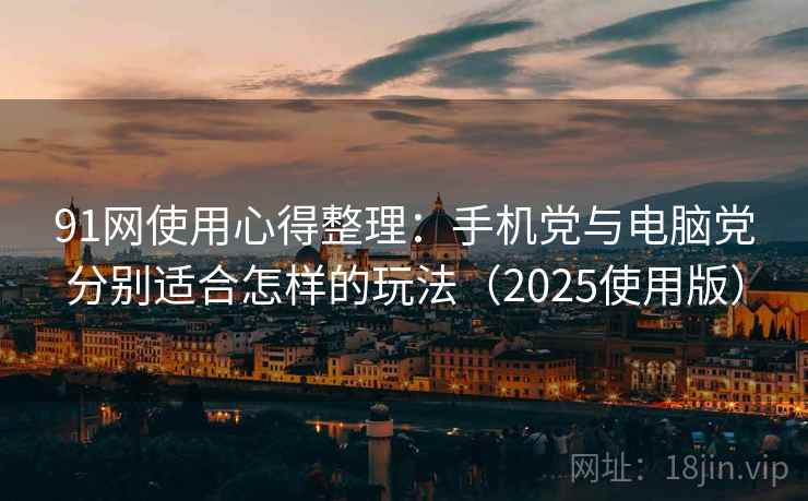 91网使用心得整理：手机党与电脑党分别适合怎样的玩法（2025使用版）