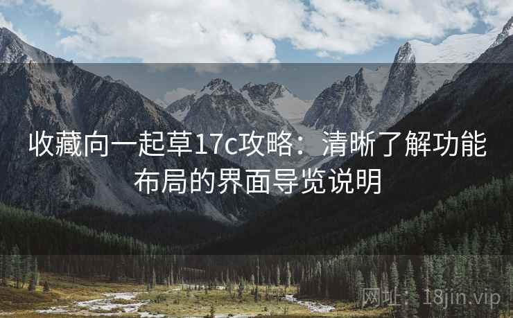 收藏向一起草17c攻略：清晰了解功能布局的界面导览说明