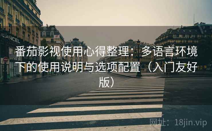 番茄影视使用心得整理：多语言环境下的使用说明与选项配置（入门友好版）